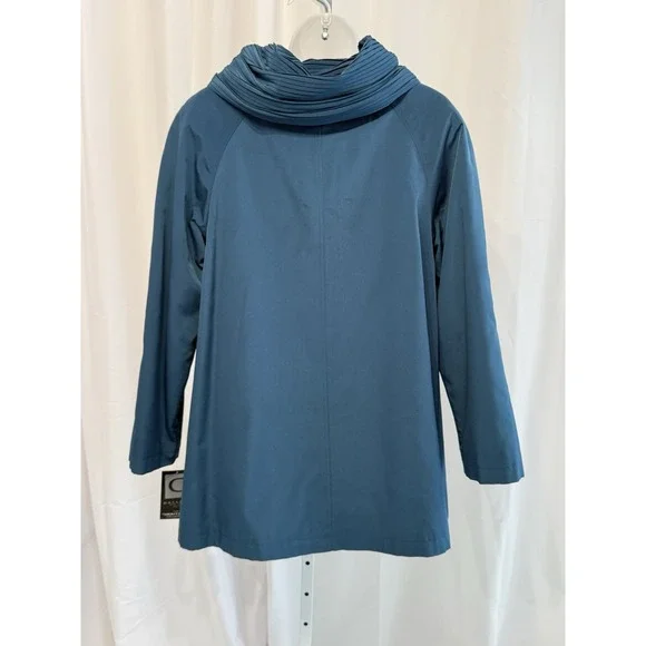 Gallery NWT Teal Women's All Seasons Button Jacket Removable Liner & Hood PS - Picture 7 of 16